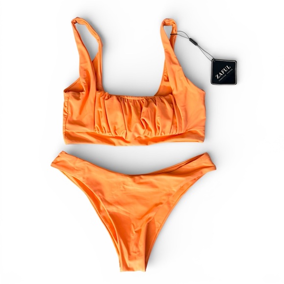 Zaful Other - Zaful Bright Orange Bikini Set.
Size 4